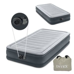 INTEX Nafukovací matrace s automatickou pumpou COMFORT šedá