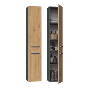 TP Living Koupelnová skříňka NEL II antracit/dub artisan