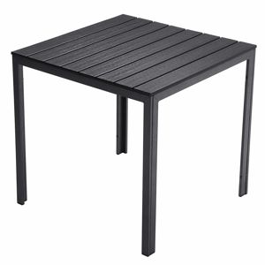 Rongomic Zahradní stůl Korte 78x78 cm černý 