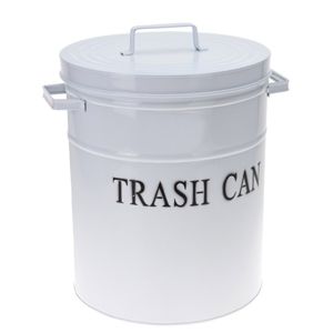 DekorStyle Odpadkový koš Trash Can bílý 