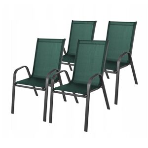 MULTISTORE Zahradní židle LEONA 4ks zelené