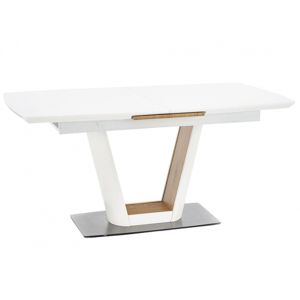 Hector Rozkládací jídelní stůl Berin 160-200x90 cm bílý