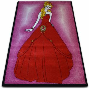 3kraft Kusový koberec KIDS princezna růžový C425