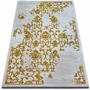 3kraft Kusový koberec BEYAZIT Zyky bílo-zlatý