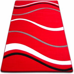 3kraft Kusový koberec FOCUS - 8732 mořské vlny / červený