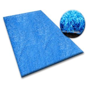 3kraft Kusový koberec SHAGGY Izebelie 5cm modrý