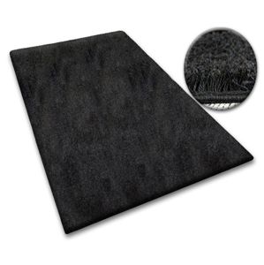 Dywany Lusczow Kusový koberec SHAGGY Izebelie 5cm černý, velikost 60x100