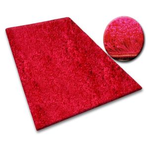 Dywany Lusczow Kusový koberec SHAGGY Izebelie 5cm bordó, velikost 400x600
