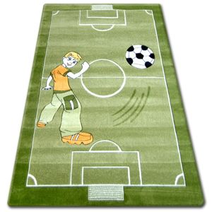 3kraft Dětský koberec HAPPY Football zelený