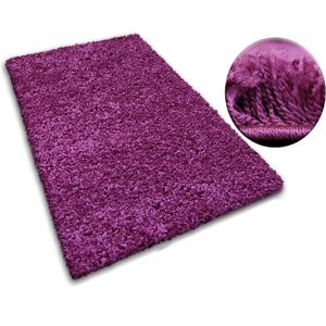 3kraft Kusový koberec SHAGGY GALAXY fialový