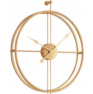Tutumi 3D nástěnné hodiny Coat 50 cm zlaté