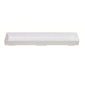 PlasticFuture Miska pod truhlík ARGO bílá, varianta 40 cm