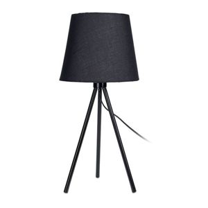 DekorStyle Černá stolní lampa se stínidlem 55 cm