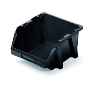 Prosperplast Plastový úložný box BINET SHORT černý, varianta 9,2 cm