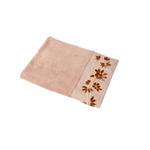 Faro Bavlněný ručník Bambu Flower 50x90 cm hnědý