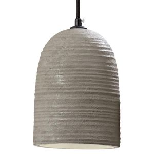 DekorStyle Stropní lampa Corola z cementu šedá