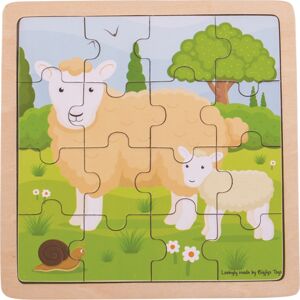 Bigjigs Toys Puzzle ovce s jehňátkem SHEEP