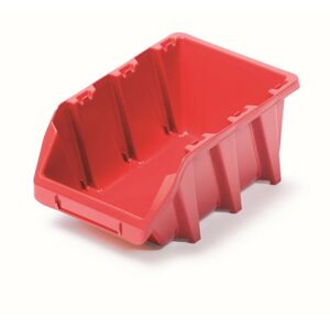 PlasticFuture Plastový úložný box Binner Long červený, varianta 19,8 cm