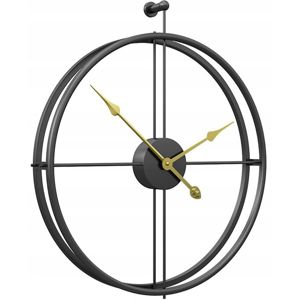 Tutumi 3D nástěnné hodiny Coat 60 cm černé