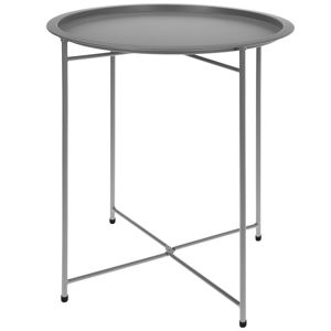 DekorStyle Skládací zahradní stolek VASSO šedý