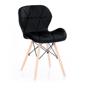 HOMEDE Designová židle Silla černá, velikost 55x42x78