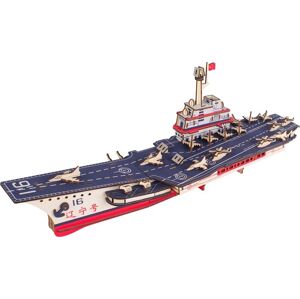 Woodcraft construction kit  Dřevěné 3D puzzle Letadlová loď Liaoning