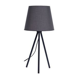 DekorStyle Šedá stolní lampa se stínidlem 55 cm 