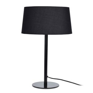 DekorStyle Kovová noční lampička 47 cm- černá