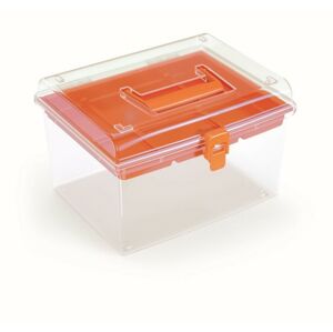 Prosperplast Plastový organizér Nuf High 24,5x21,4x15,8 cm oranžový