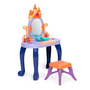 MULTISTORE Dětský toaletní stolek s taburetem Království modro-fialovo-oranžový