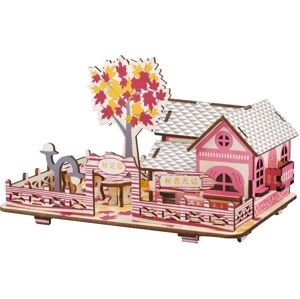 Woodcraft construction kit  Dřevěné 3D puzzle Podzimní dům