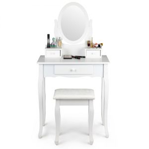 MODERNHOME Toaletní stolek Sarah bílý