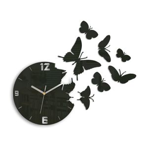 Mazur 3D nalepovací hodiny Butterfly wenge