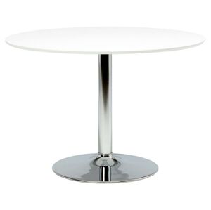Actona Jídelní stůl Ibiza 110 cm bílý/chrom