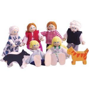Bigjigs Toys Set rodinky do domečku Figura vícebarevný
