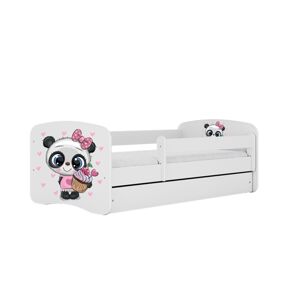 Kocot kids Dětská postel Babydreams panda bílá, varianta 80x160, bez šuplíků, s matrací