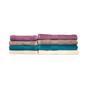 Faro Sada dvou ručníků Milos 50x90 cm fialová