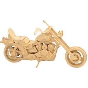 Woodcraft construction kit Dřevěné 3D puzzle Harley Davidson I hnědé