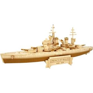Woodcraft construction kit Dřevěné 3D puzzle bitevní loď Prince of Wales