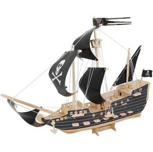 Woodcraft construction kit Dřevěné 3D puzzle Pirátská loď