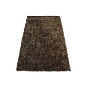 Dywany Lusczow Kusový koberec SHAGGY LILOU hnědý, velikost 160x230