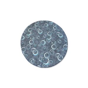 3kraft Kulatý koberec DROPS Bubbles šedo-modrý, velikost kruh průměr 133