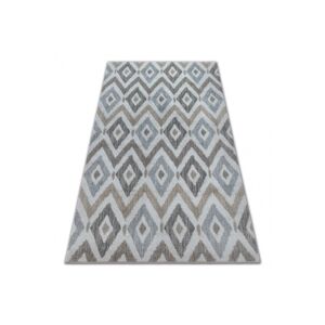 3kraft Kusový koberec SOFT ROMBY modro-šedý, velikost 280x370