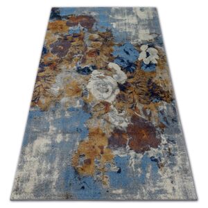 3kraft Kusový koberec SOFT FLOWERS šedo-modrý, velikost 120x170