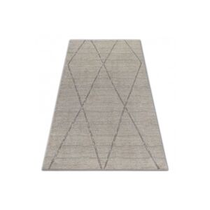 3kraft Kusový koberec SOFT ROMBY krémovo-béžový, velikost 280x370