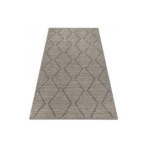 3kraft Kusový koberec SOFT ROMBY ETNO krémovo-béžový, velikost 280x370