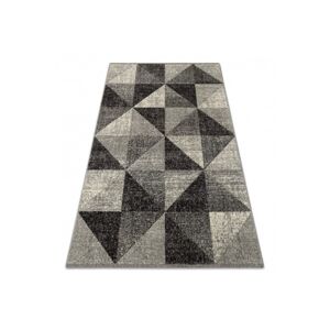 3kraft Kusový koberec FEEL Triangle šedý, velikost 280x370