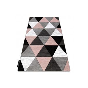 Dywany Lusczow Kusový koberec ALTER Rino trojúhelníky růžový, velikost 280x370