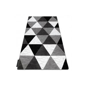 Dywany Lusczow Kusový koberec ALTER Rino trojúhelníky šedý, velikost 280x370