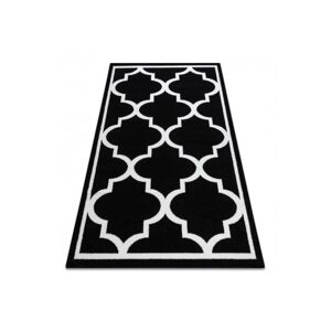 Dywany Lusczow Kusový koberec SKETCH JOHNY černý / bílý, velikost 80x150